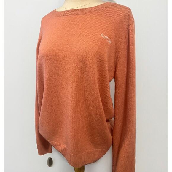 Auntie Lux Cashmere Nordstrom Sweater Peach L 
Gift Holiday - Picture 1 of 8